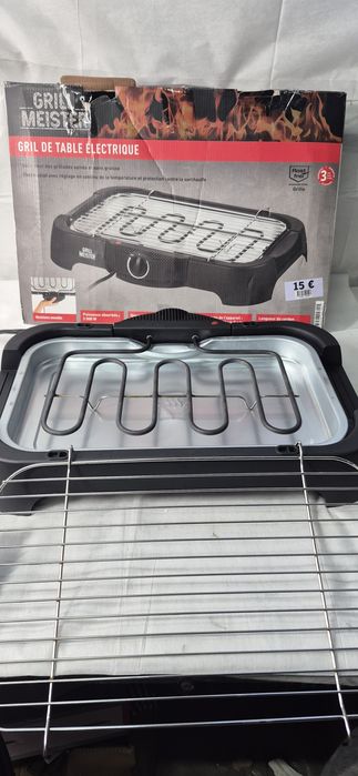 Grill elektryczny stołowy Grillmeister Praktyczny 2000 W 41 x 24 cm