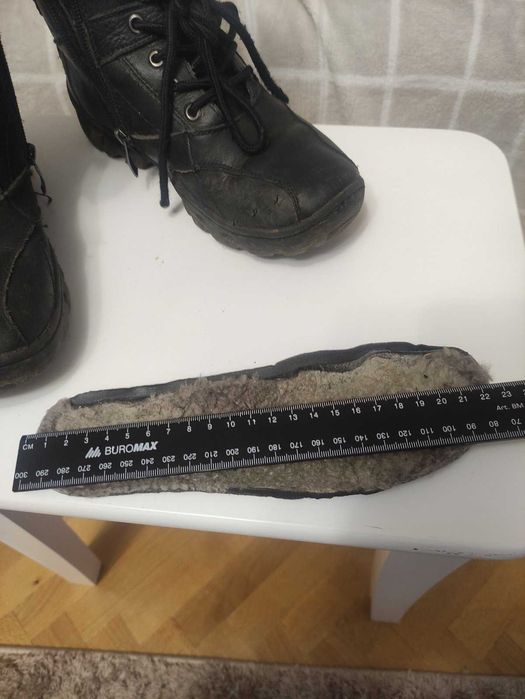Зимові черевики, чорні, фірма GSask, 35 розмір 22,5 см для хлопчика