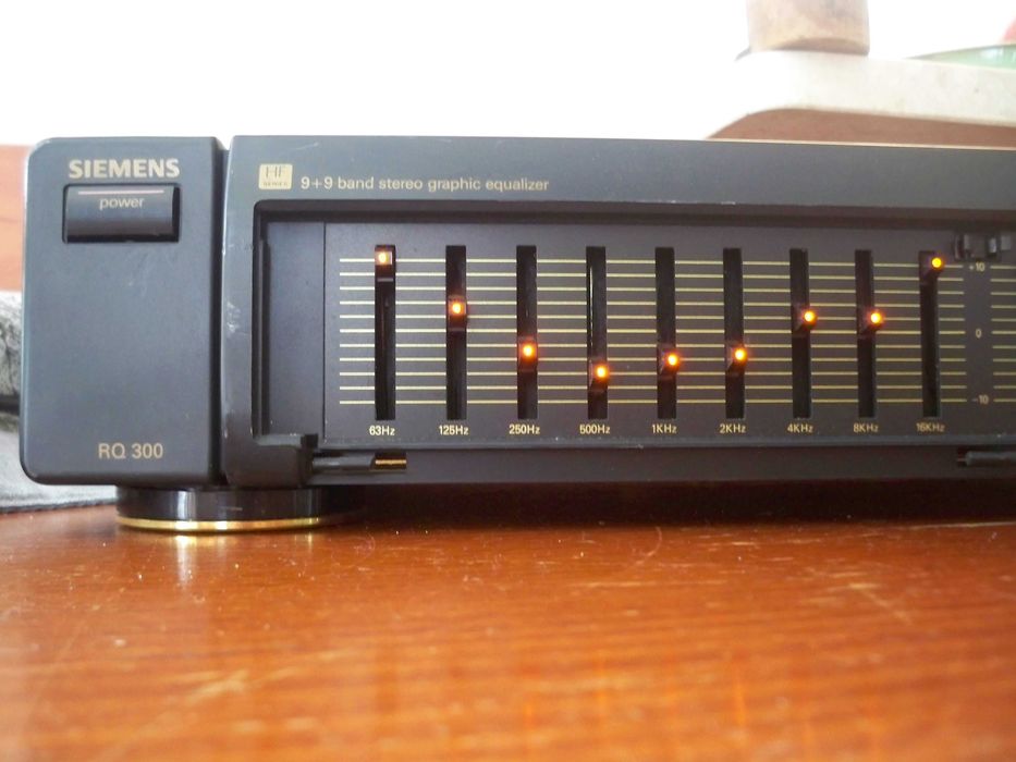 korektor equalizer Siemens RQ300, 2x9 suwaków LED, jak Pioneer GR-333