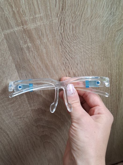 Przyłbica ochrona, ramka na okulary