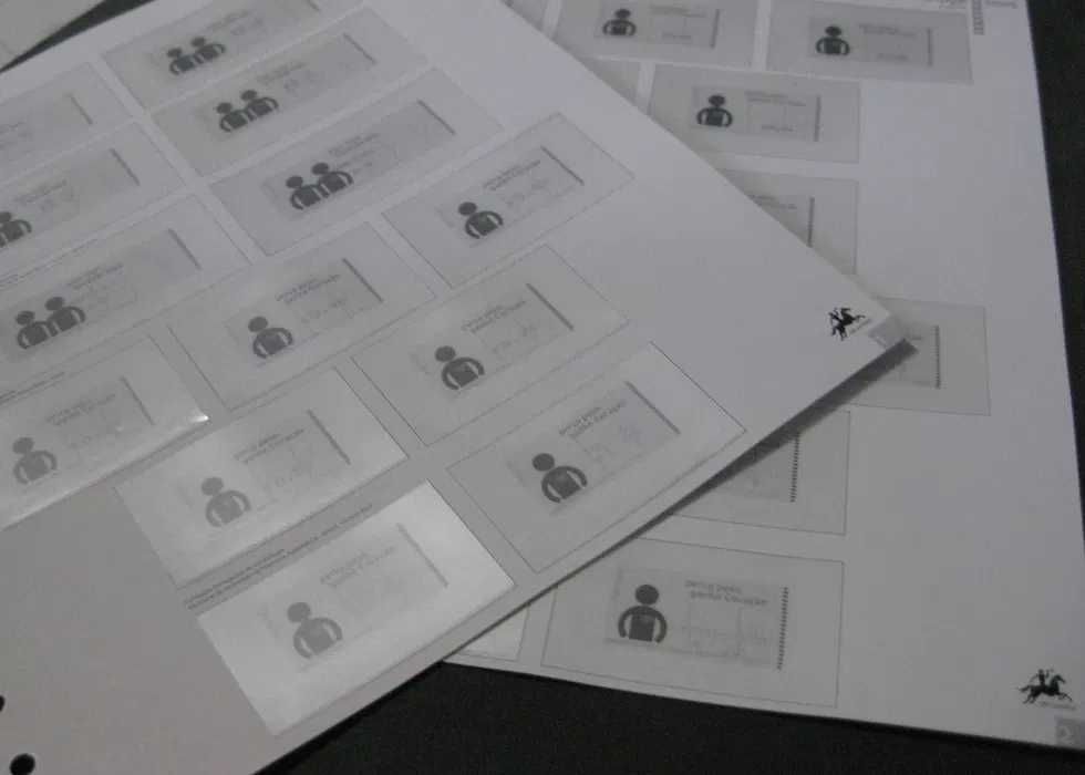 Folhas Album CTT - Etiquetas 2005