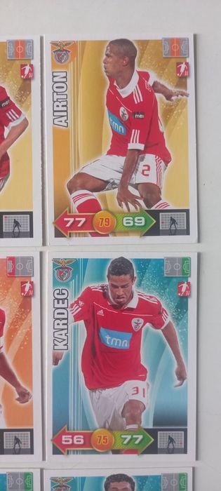 9 cartas Adrenalyn 2010-11 Benfica