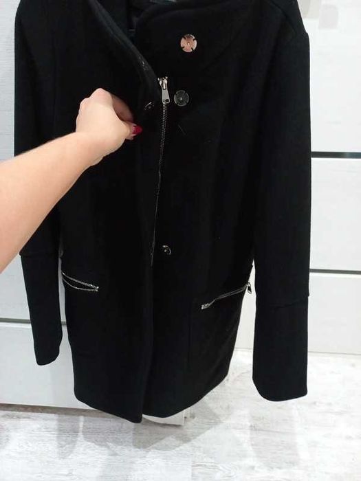 płaszcz damski zimowe flausz bershka roz.38