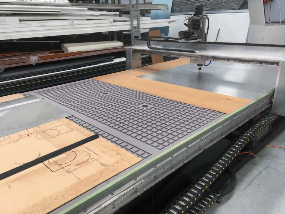 CNC Router\fresa 5500x2200mm para chapas alumínio nova