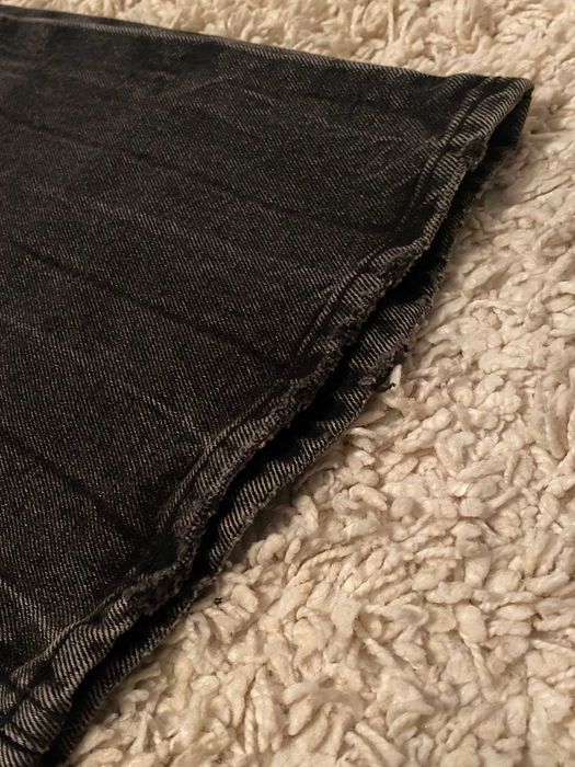 Джинси flared BALENCIAGA lost tape faded jeans клеш кльош джинсы чорні