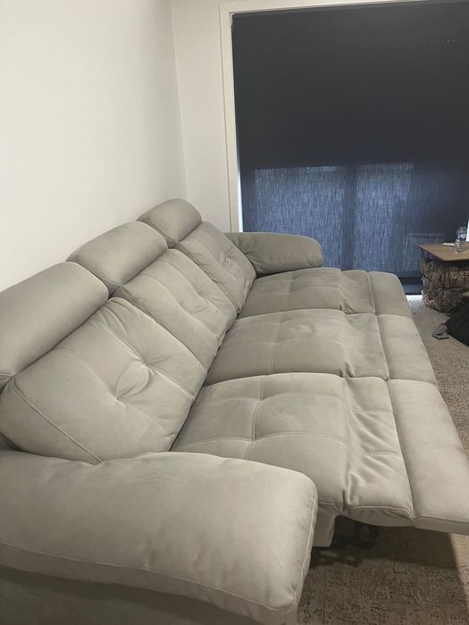 Sofá 3 lugares, eléctrico em microfibra