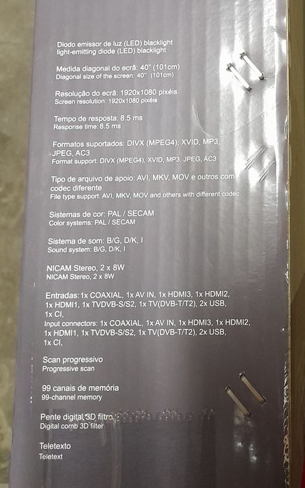 Televisão de 40 polegadas