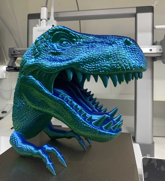 T-rex decoração para quarto ou escritório gamming studio 25cm