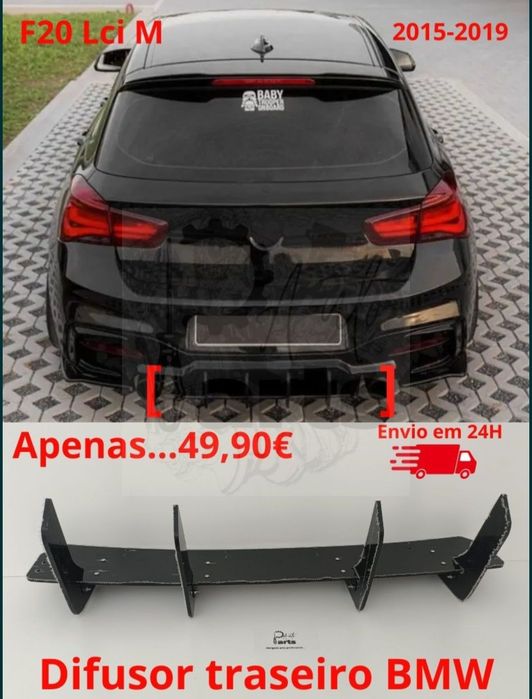 Difusor traseiro BMW F20 F21 LCI Pack M