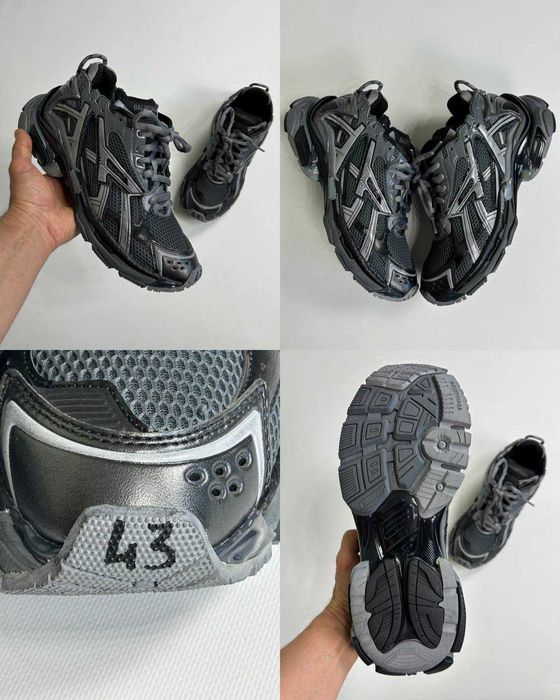 BALENCIAGA Runner кроссовки кеди кеды кросівки чорні sneakers 40 42 43