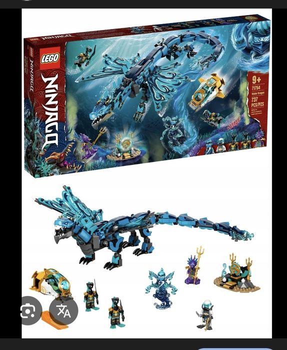 Lego ninjago nr.katalogowy 71754, Smok wodny