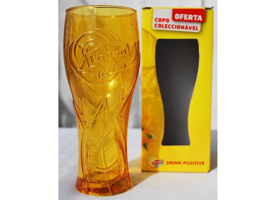 Copo Lipton Ice Tea amarelo