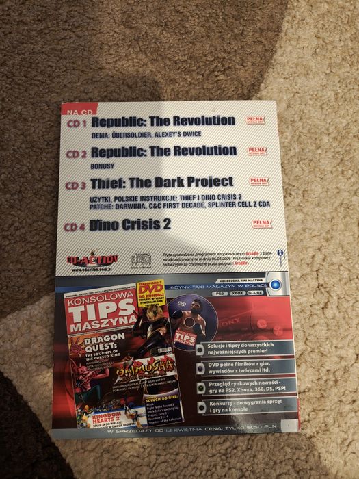 Cd action Dino Crisis 2 Thief Republic The Revolution PC PL