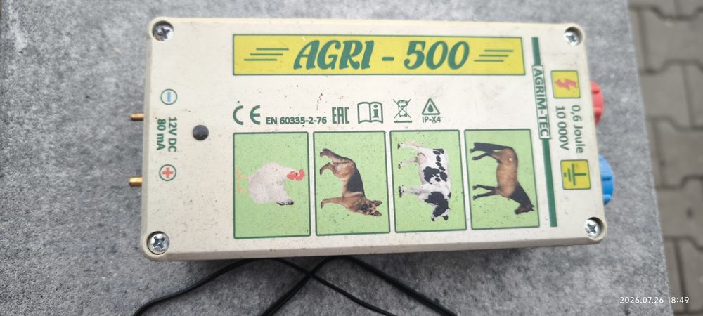 Pastuch elektryczny. Komplet