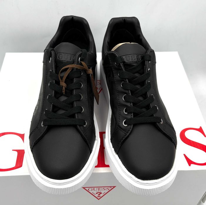 ‼️Nowe oryginalne sneakersy trampki GUESS Ivee czarne 38 AZ 266 skóra