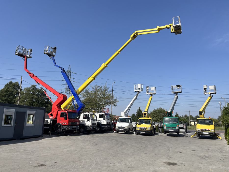 Wynajem podnosnika Podnosnik koszowy 20m 22m  25m 27m 30m 35m