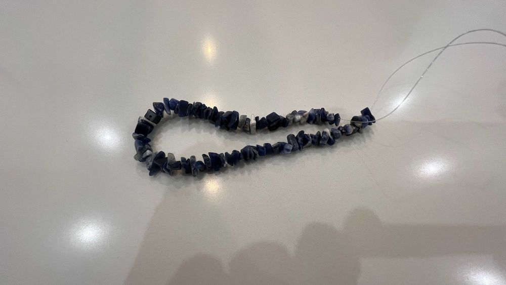 lote de 81pedras / fiadas ( azul nacarado)