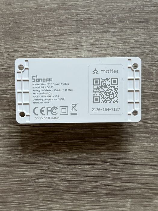 Sonoff basic gen5 matter wifi реле