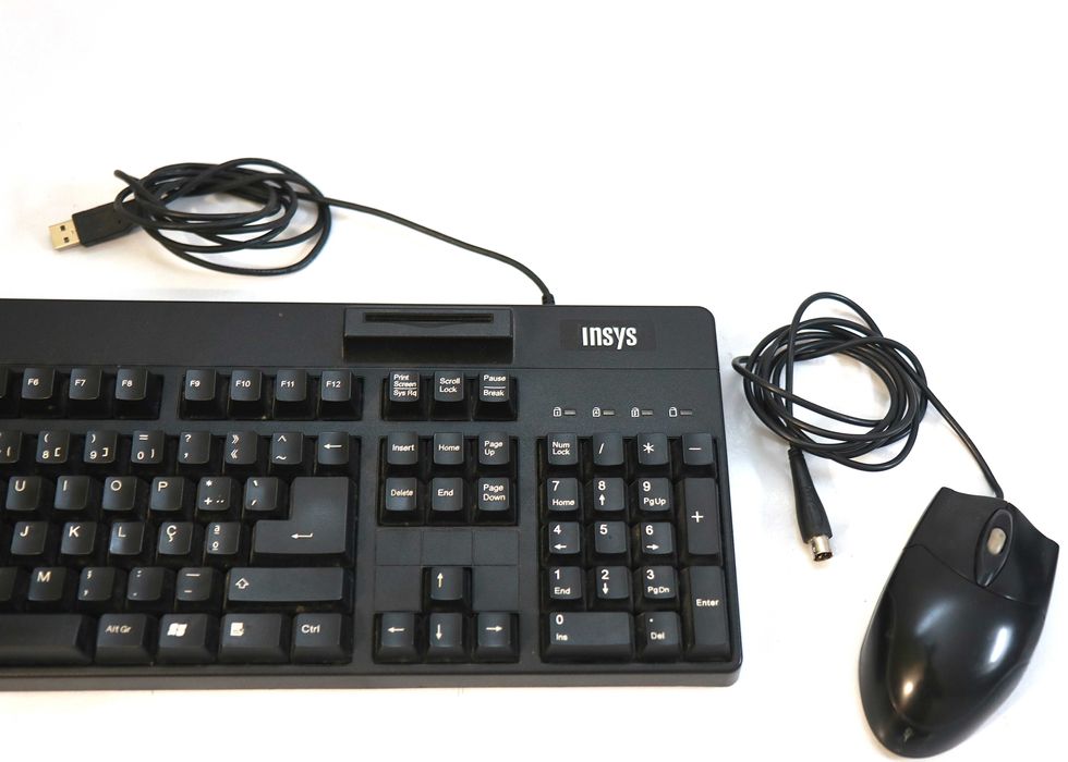 Teclado Insys e rato 3D Ball Mouse