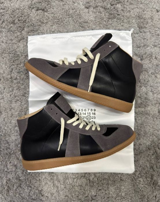 Maison Margiela Gats Replica Black Grey  Archive High Shoes Clinic Tabi Evolution Rick Owens Undercover Erd Low архивные