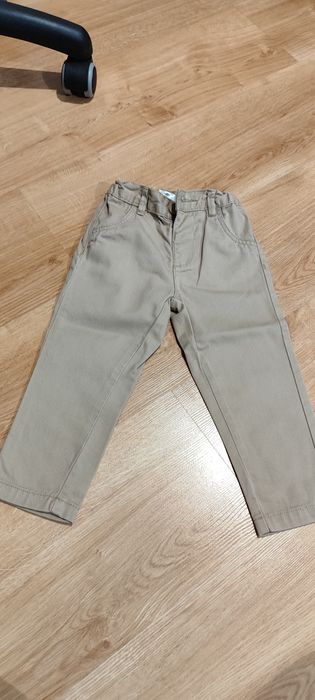 Eleganckie beżowe spodnie - rozm. 86