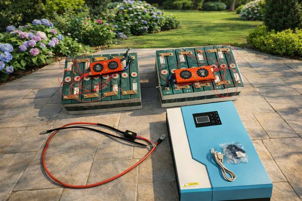 Zestaw UPS / System zasilania awaryjnego 24V 4.8 kWh – Falownik hybrid