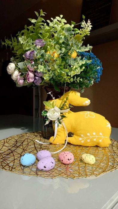 Великодні пташки кролик декор для дому інтер'єрі прикраси подарунок