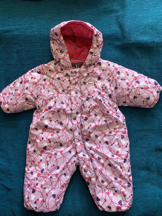 Зимний комбинезон на девочку 6-9 месяцев