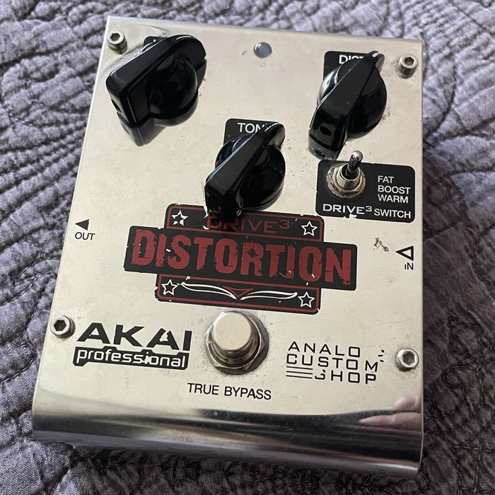 Akai Analog Custom Shop Drive3 Distortion Effects Pedal