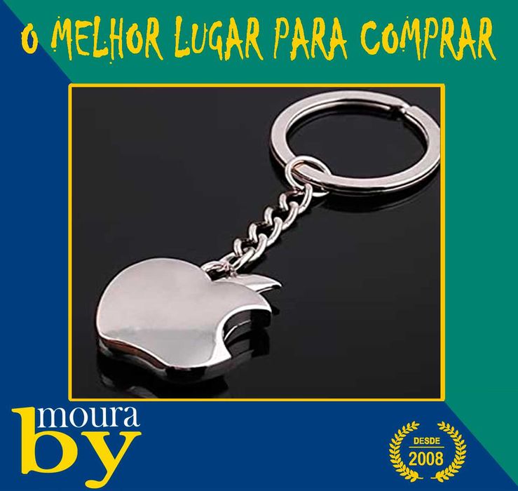 Porta chaves emblema Apple