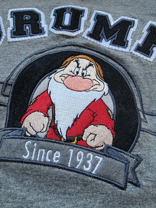 Grumpy Disney koszulka Królewna Śnieżka vintage M szara męska