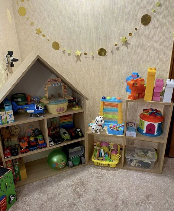 Будинок дитячий Стелаж Шафа Полиця для іграшок Дом Стеллаж для игрушек