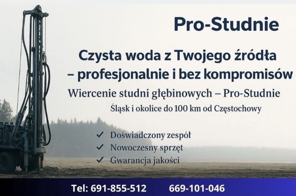 Wiercenie Studni Głębinowych - Studnie Głębinowe - Pro-studnie.pl