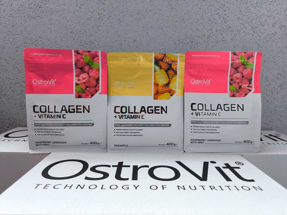 Колаген 400гр. Collagen + Vitamin C OstroVit креатин протеїн