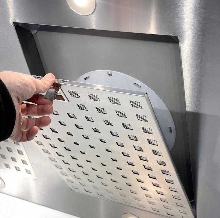 Miele / Міле Витяжка DA 6708 D, острівна, скло, 90 см, сенсор, біла