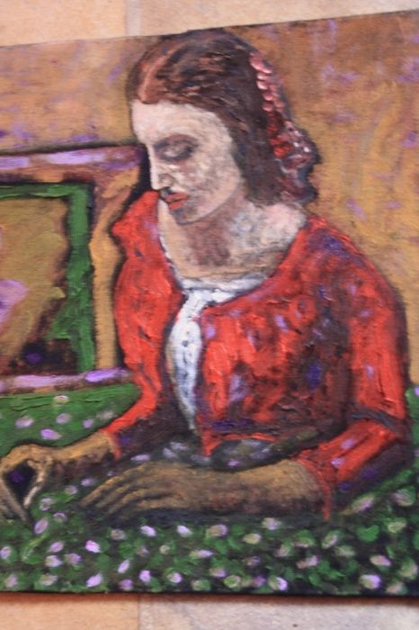 Obrazy olejne plotno -Grube Plamy