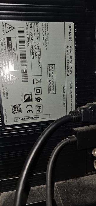 Samsung 65" 4K UHD Série 7 RU7455 – Excelente Estado + Caixa
