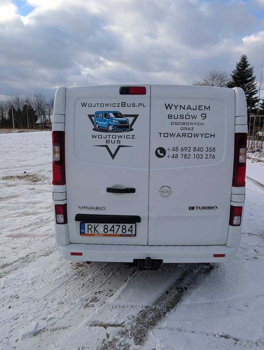 Wynajem auta dostawczego Opel Vivaro Long Transport, Przeprowadzki