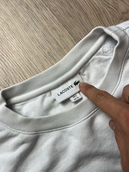 Lacoste Big Logo Bluza Crewneck Old money Streetwear Rap