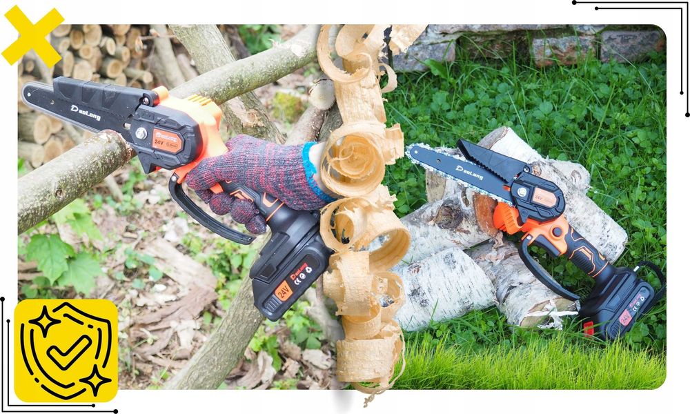 Piła Łańcuchowa AKUMULATOROWA PILARKA 6cal Do drzewa Bezszczotkowa