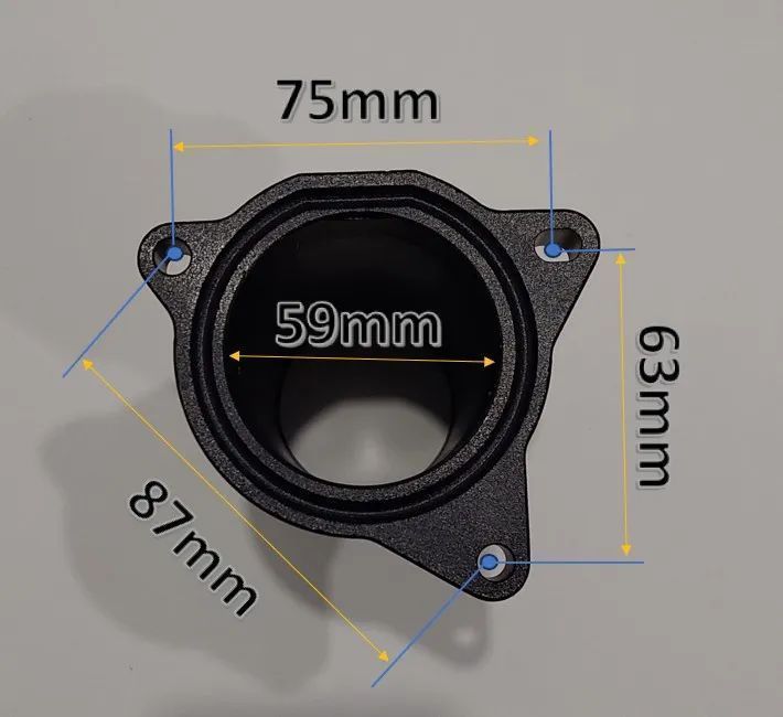 Supressor EGR Motores Grupo VAG 1.9 TDI PD 130;150; 160cv -63mm Preto