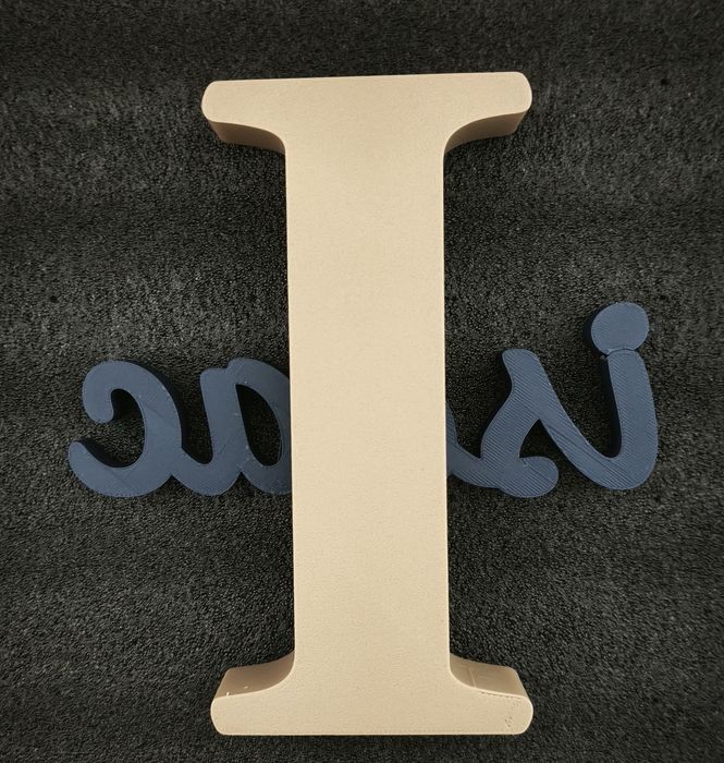Letra decorativa personalizada com nome
