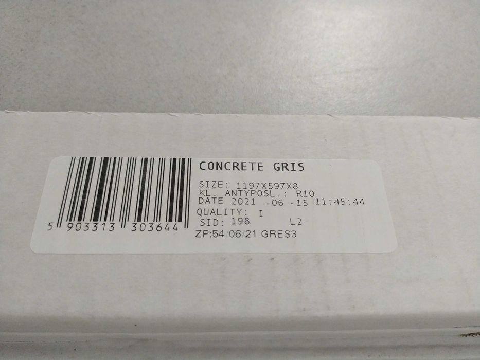 Płytki gresowe Cerrad Concrete Gris 60x120