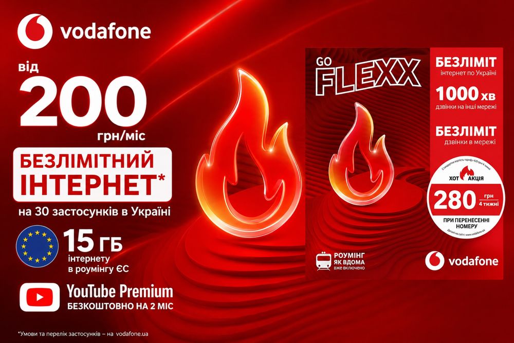 Безлімітний* 4G Київстар СуперГіг2025 350грн/міс АКЦІЯ 10+1
