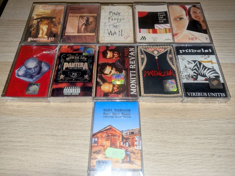 Kasety audio magnetofonowe Rock Metal Pink Floyd Anathema Hey Pudelsi