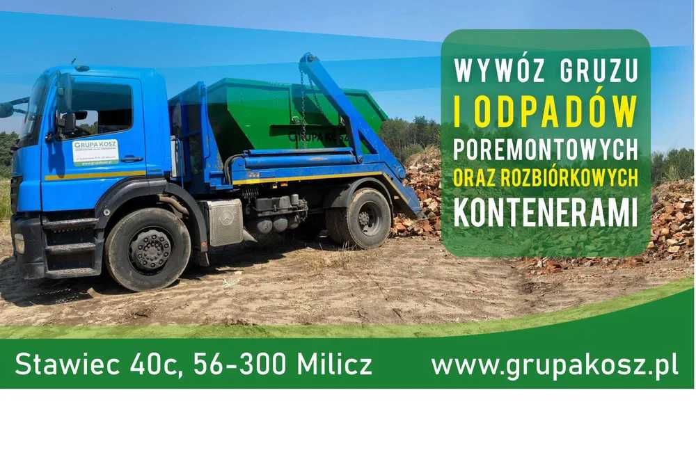 Wynajem Kontenerów na odpady pobudowlane, gruz, gabaryty - GRUPA KOSZ