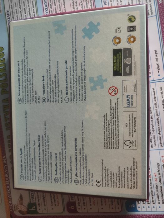Klocki Ele Fun oraz puzzle 112 elementów