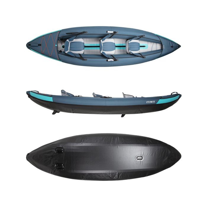 Canoa Kayak Insuflável de Passeio 2/3 Lugares