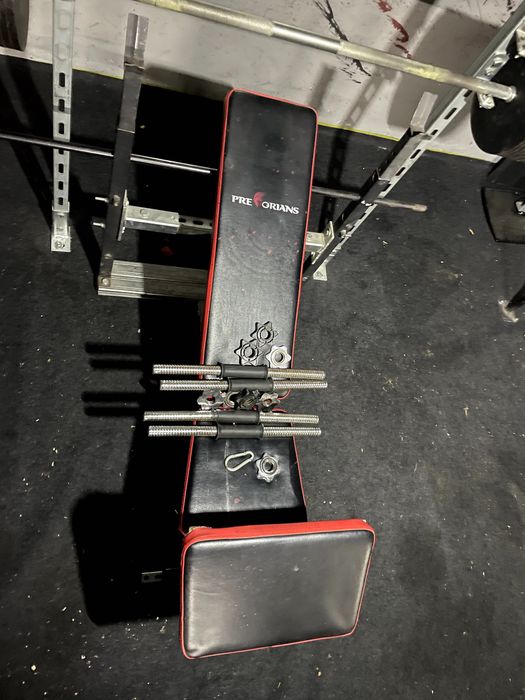 Siłownia domowa - klatka do przysiadów, dipy, drążek, 250kg obciążenia