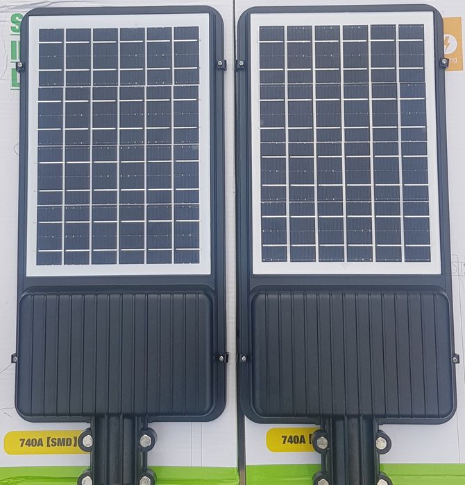 Lampa Solarna 360W Halogen LED Latarnia Czujnik Ruchu Zmierzchu+Pilot